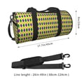 thumbnail image 2 of Pofeuu Mardi Gras Purple Yellow Plaid Print Travel Duffel Bag,Sports Tote Gym Bag,Shoulder Weekender Overnight Bag for Women Gym Bag, 2 of 6