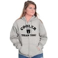 thumbnail image 3 of Funny er Than You Pun Sarcastic Joke Zip Up Hoodie Men's Women's Brisco Brands L, 3 of 6