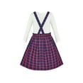 thumbnail image 2 of Ensemble 2 Pcs Robe Fille T-Shirt Jupe à Bretelles École 8 Ans, 2 of 8