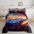 thumbnail image 2 of Castle Fairy Sport Car Full Size Comforter Sets for Adults,Speed Race Car Bedding Sets, 2 of 8