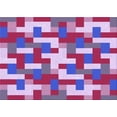 thumbnail image 1 of Ahgly Company Machine Washable Indoor Rectangle Transitional Bright Lilac Purple Area Rugs, 7' x 9', 1 of 7