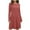 Pink, variant on qucoqpe Women's Long Sleeve Dresses Casual Round Neck Loose Nightgown Lounge Dress
