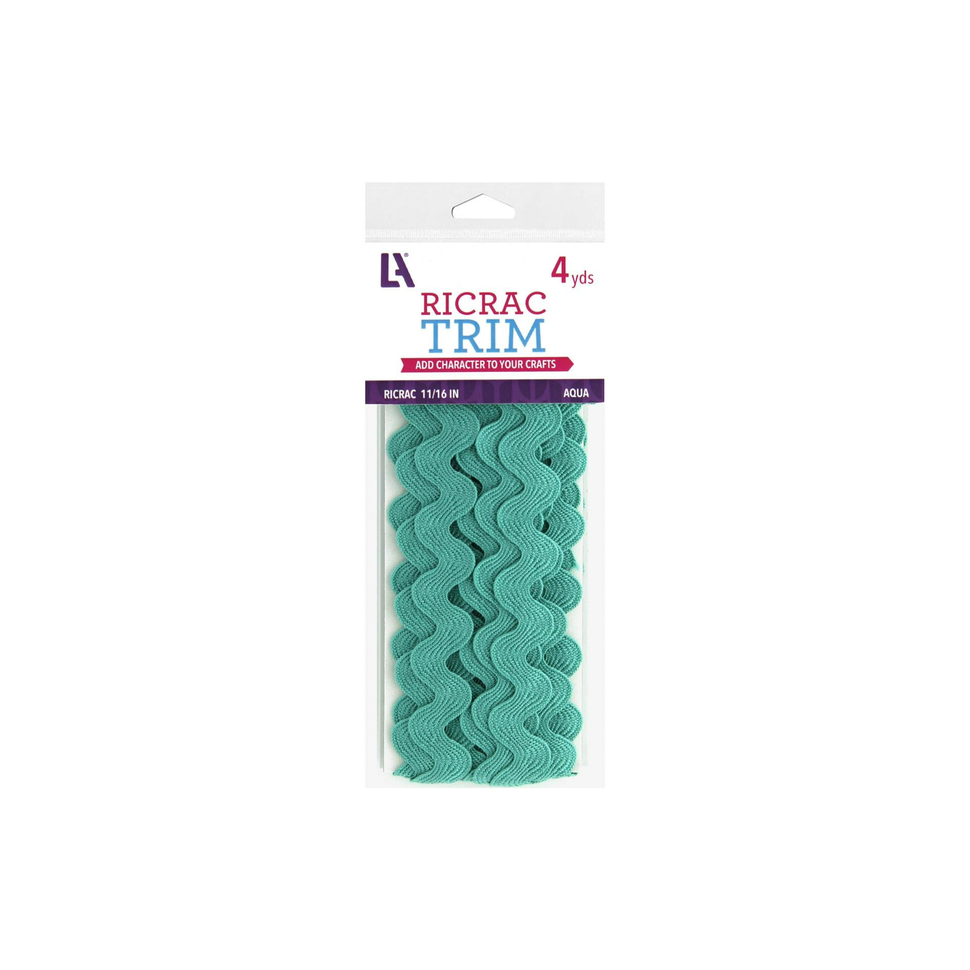 EBL Ric Rac 11/16 4yd Aqua