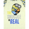 thumbnail image 5 of Despicable Me Toddler Girls' Minions Snuggle Nightgown Sleep Long-Sleeve Raglan Pajama Dress, 5 of 8
