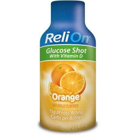 ReliOn Orange Glucose Shot Dietary Supplement, 2 fl oz - Walmart.com