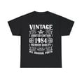 thumbnail image 2 of Vintage 1984 TShirt Women Limited Edition BDay 1984 Birthday Womens Plus Size Tops, 2 of 7