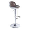 thumbnail image 3 of Newboti Furniture Vintage Brown and Aluminum Adjustable Stool with Swivel 27892, 3 of 5