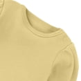 thumbnail image 3 of Busydd Baby Girl Romper 0-24 Months Long Sleeve Round Neck Cotton Infant Boy Clothes Comfy Breathable Solid Color Baby Romper Onesie 3-6 Months, 3 of 5