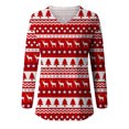 thumbnail image 4 of Pntutb Mujer Casual Navidad Impreso Pullover Cuello en V Blusa de manga larga tops Pntutb Pntutb-751, 4 of 5