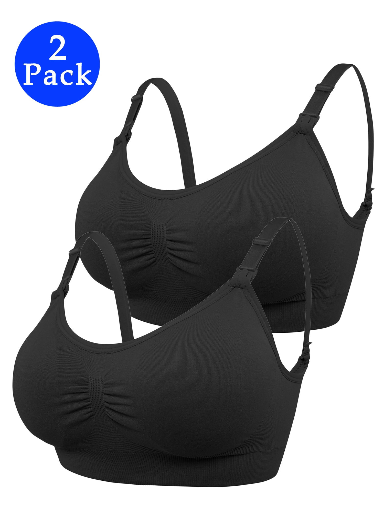 DODOING 2 Piece Simply Sublime Seamless Nursing Bra for Breastfeeding