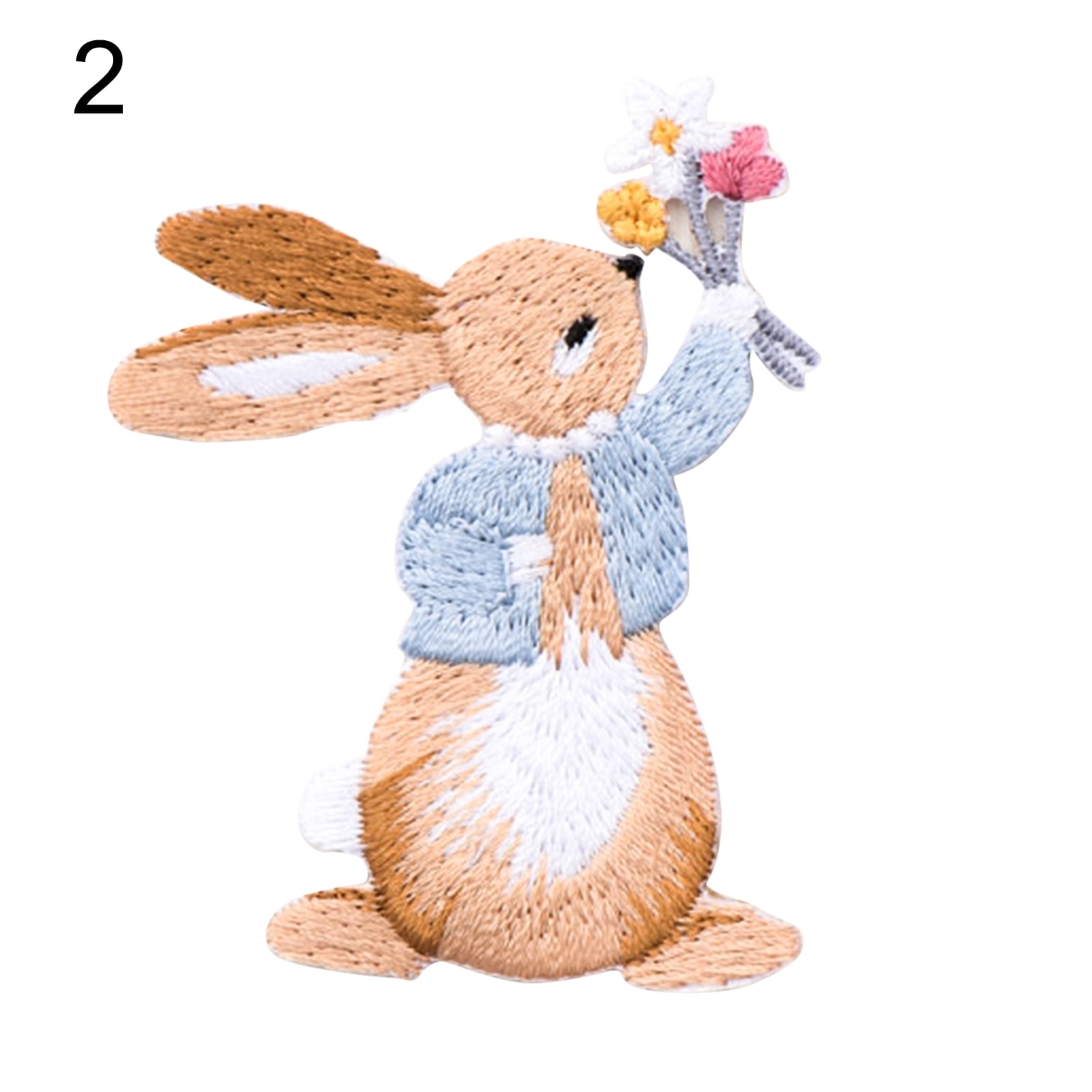 20PCS Cute cartoon animal embroidery fabric stickers accessories diy rabbit  butterfly knitted wool headdress decorations accesso - AliExpress