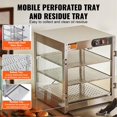 thumbnail image 4 of 3 Tier Commercial Use Food Warmer Display Cabinet Pizza Specific Countertop Mounted Lighted, 4 of 7