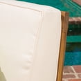 thumbnail image 3 of Cielo Terrace 6-Piece Outdoor Wood Conversation Set with Cushions, Creme, 3 of 6