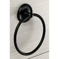 thumbnail image 2 of Kingston Brass BA314MB Classic Towel Ring, Matte Black, 2 of 3