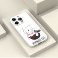 thumbnail image 4 of Mejora la apariencia de tu iPhone con una divertida funda plateada mate con dibujos animados de doble capa para iPhone 12 Pro Max, 4 of 4