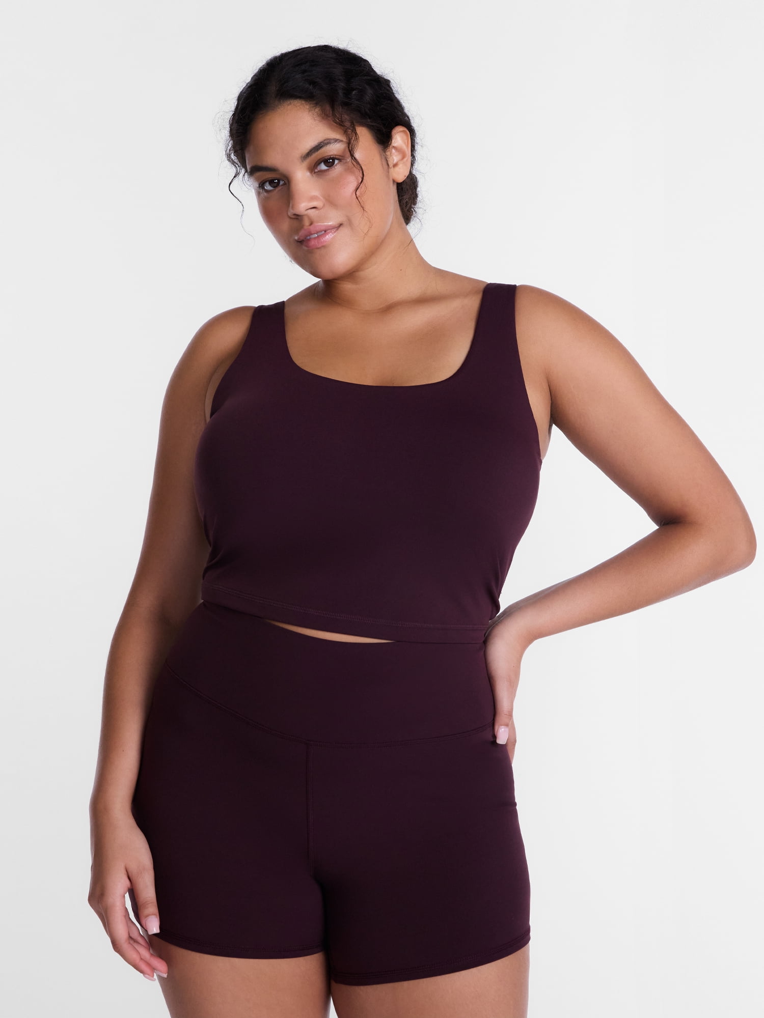 Avia Women's and Women's Plus SoftSculpt Cropped Tank Top, Size XS-4X