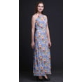 thumbnail image 5 of Bimba Floral Women Side Slits Long Casual Halter Maxi Dress Printed Party Wear-X-Small, 5 of 6