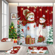 thumbnail image 4 of Cortinas De Baño Banna 4 Piezas Navideñas Xtellar rojo, 4 of 4