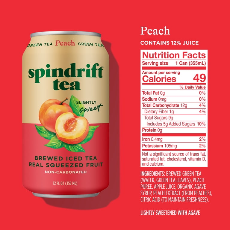 12 oz. Peach Green Tea Singles - Walmart.com