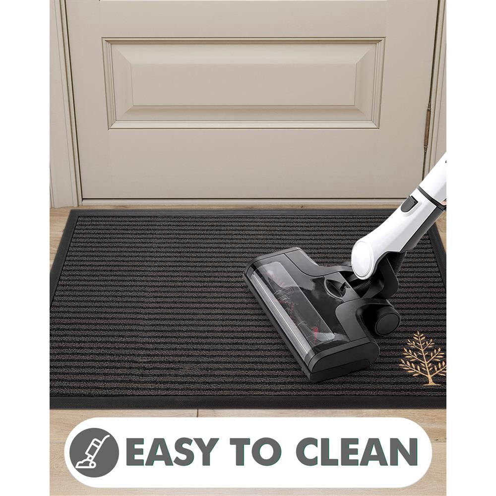 Topcobe Outdoor Doormat, Heavy Duty Front Door Mat, Trap Dirt Non-Slip Welcome Mat, Easy Clean Embroidered Floor Mat for Entryway, Patio, Porch, 47"x71"