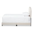 thumbnail image 4 of Baxton Studio Lexi Light Beige Fabric Upholstered Queen Size Bed, 4 of 9