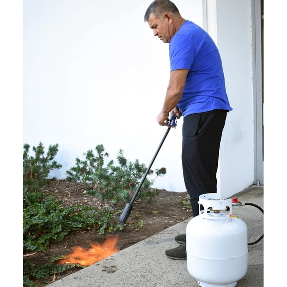 100,000 BTU Propane Torch Kit Heavy Duty Weed Burner, 10-FT Hose Regulator Assembly, 40 inches Long