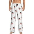 thumbnail image 2 of Kdxio Umbrella Cat Print Men's Sleep Pajama Pant Lounge Pants with Pockets, 2 of 8