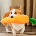 thumbnail image 3 of Chewable Carrot Squeaky Toy For Dogs Interactive Play Self Amusement Durable Boredom Universal Pet, 3 of 3