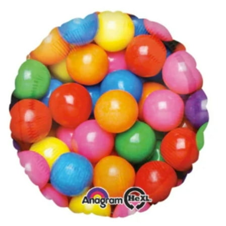 18" GUMBALLS Balloon  Party Supplies Decorations Foil Mylar Balloon