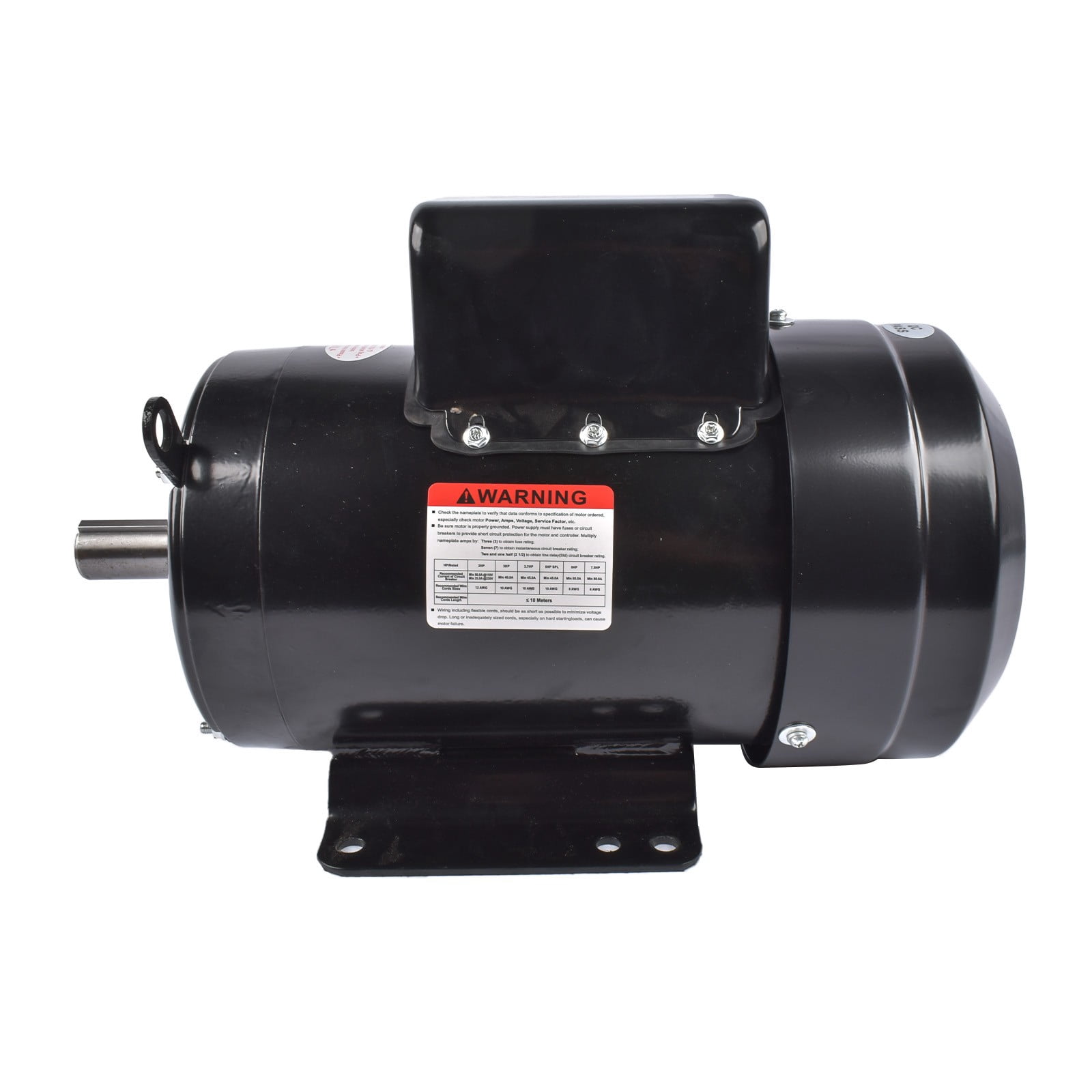 5 HP Single Phase Industrial Air Compressor Electric Motor 184T Frame 1725 RPM