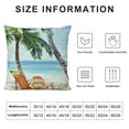 thumbnail image 5 of YINGXI  Palm Tree Throw Pillow Covers Tropical Beach Pillow Cases Green Leaves Decorative Cushion Covers for Sofa Couch Living Room 22x22in, 5 of 5