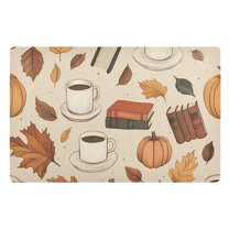 Yayeee Doormat for Indoor Entrance 32" x 20" Non Slippery Floor Rug, Fall Book