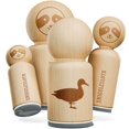 thumbnail image 2 of Duck Standing Solid Rubber Stamp for Stamping Crafting Planners - 1/2 Inch Mini, 2 of 4