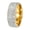 Gold, variant on Women's Stainless Steel Five Row Full Micro Pave CZ Zircon Ring Gold Size 11