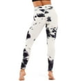 thumbnail image 3 of Uhndy High Waist Casual Yoga Sports Workout Tie Dye Tights Leggings Trouser Pants For Women Print Jogging Running Sports Gym Fitness Leggings Sweat Pants For Ladies, 3 of 3