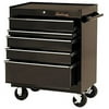 5 Drawer Roller Cabinets, 27 in x 18 in x 35 in, 5 Drawers, Black