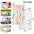 thumbnail image 6 of Yayeee 100% Cotton Hand Towels for Bathroom 16" x 28" Soft Absorbent Kitchen Towel, Pink Abstract Pattern, 6 of 7