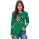 thumbnail image 3 of Blusas y camisas de manga larga con cuello redondo, moda del Día de San Patricio, blusa informal con estampado bonito de manga larga para niños y niñas., 3 of 5