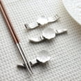 thumbnail image 4 of 4PCS 304 Stainless Steel Flower Chopstick Rest, Chopstick Holders, 4 of 6