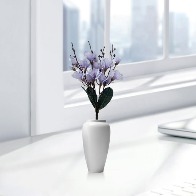 Artificial Magnolia Flower, Real Touch Fake Flower Stems, Realistic Polyester Simulation, Home Decor Living Room Table Centerpiece, Wedding Decoration