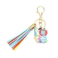 thumbnail image 1 of Dsscvnef Colorful Pencil Rainbow Keychain Teacher Appreciation Wooden Tassel Pendant Unique Handmade Present for, 1 of 5