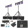 Chauvet DJ 4BAR ILS Complete Wash Lighting Solutions Pair with ILS Command Lighting Controller & Fog Machines Package