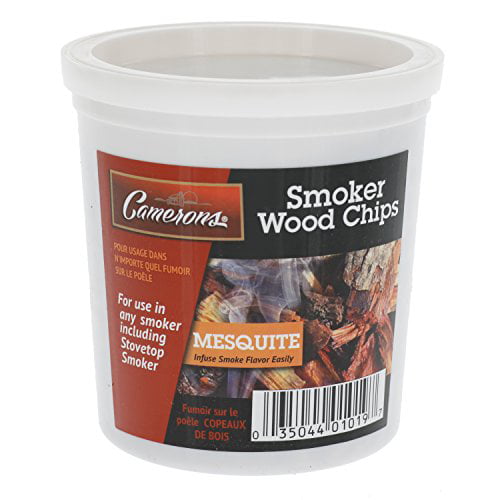 Kiln Dried 100% Natural Extra Fine Wood Smoker Sawdust Shavings Camerons Products Smoking Chips - 1 Pint Barbecue Chips Mesquite 