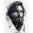 thumbnail image 1 of Qisvanset Framed Canvas Wall Art 12x16 Inch Jesus and Children Boho Sketch Bible Wall Art, 1 of 5
