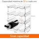 thumbnail image 5 of Organizador apilable de botellas de agua para armario, soporte para botellas de agua,espensa de cocina, estantes de plástico para nevera, soporte para tazas de viaje paquete de, 5 of 13