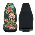 thumbnail image 6 of POLERO Flowers Pattern Breathable Front Seat Cover for All Season, Polyester Decorative Vehicle Seat Covers Sedan, 6 of 9