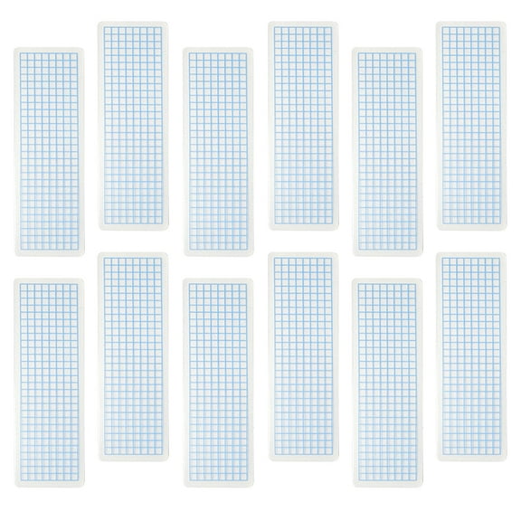 Onaparter 40 Pcs Tape Dispenser Paper Bookmarks Scrapbook Sub-packing Boards Sample Decorative Washi Storage Office （Blue）