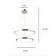 thumbnail image 3 of Lampara Colgante 2 Aros Led Infinitum, 3 of 3