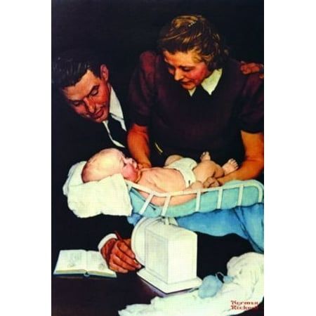 Norman Rockwell 'Weighing Baby' 500-Piece Jigsaw Puzzle In A Tin - Classic Art Puzzle 4 thumbnail image