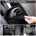 thumbnail image 3 of Auto Center Console Pad Leather Car Armrest Seat Box Cover Protector Universal Fit,Black, 3 of 7